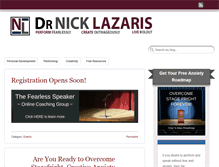 Tablet Screenshot of drnicklazaris.com